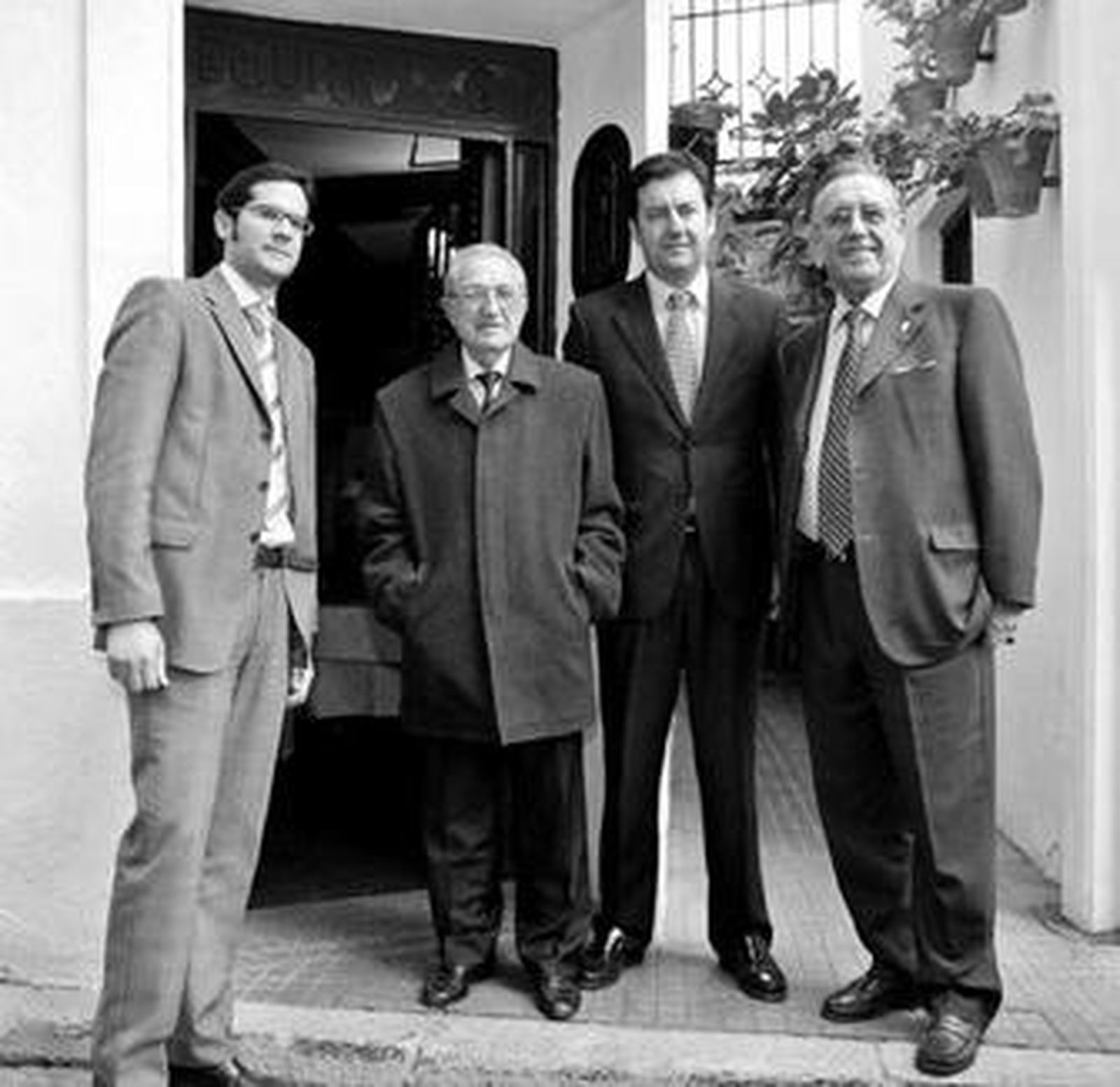 Hita, Verdú, Fernández y Campanero, en El Churrasco.