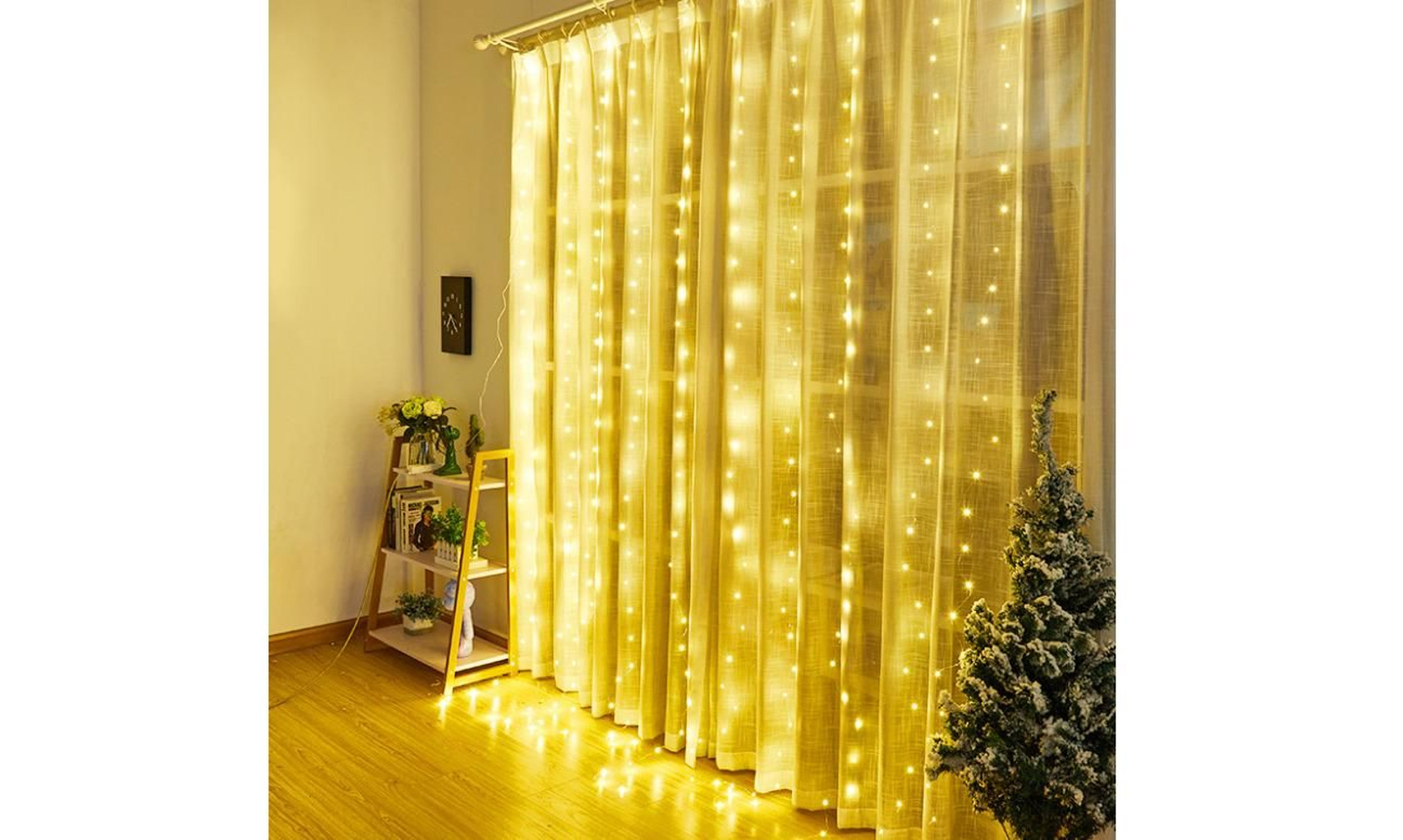 Luces de cortina navideñas