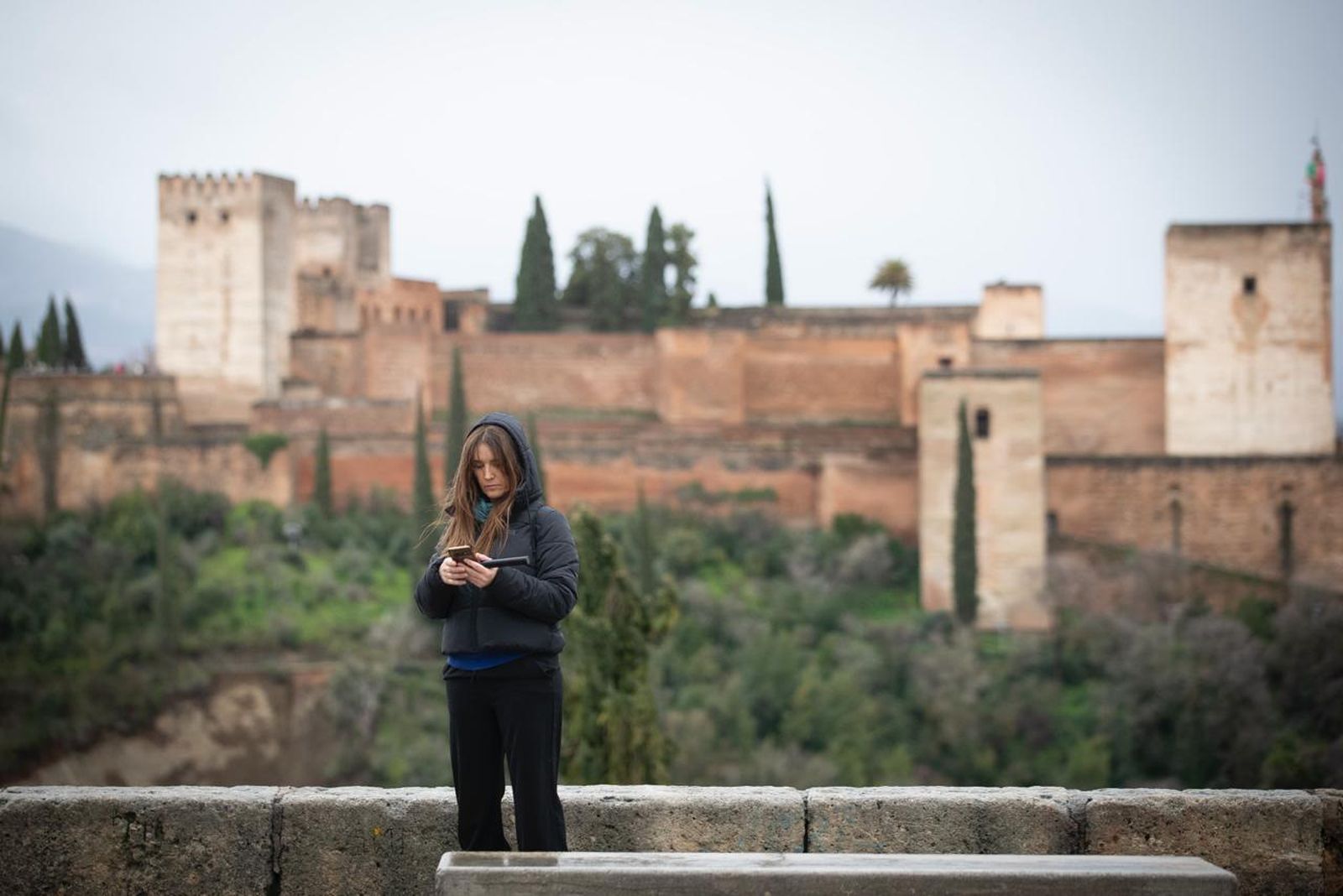 Kristin 'vacía' Granada: las imágenes del paso de la borrasca por la ciudad