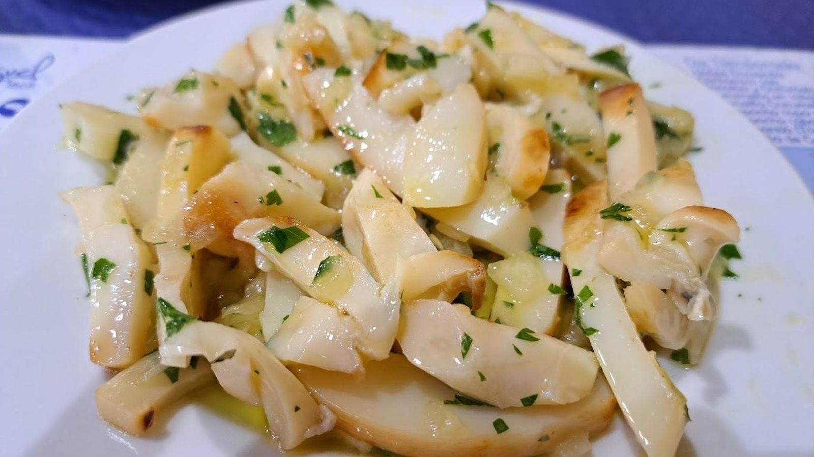 Chocos aliñados del Bar Casa Miguel