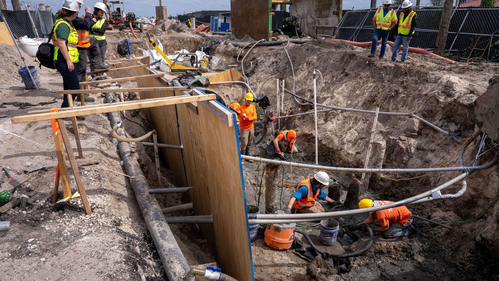 Los restos encontrados en el centro de San Agustín