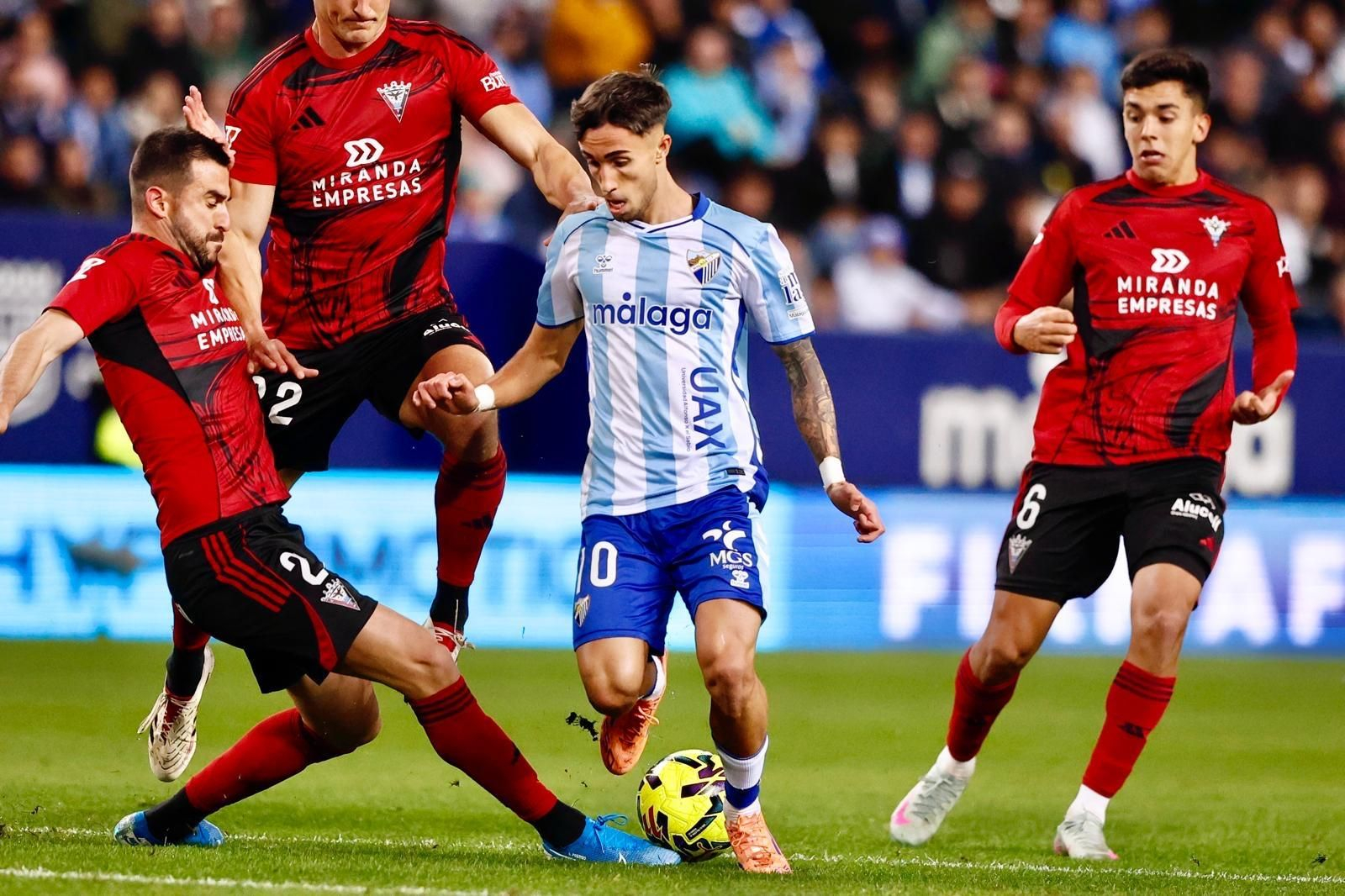 El Málaga CF-Mirandés, en fotos