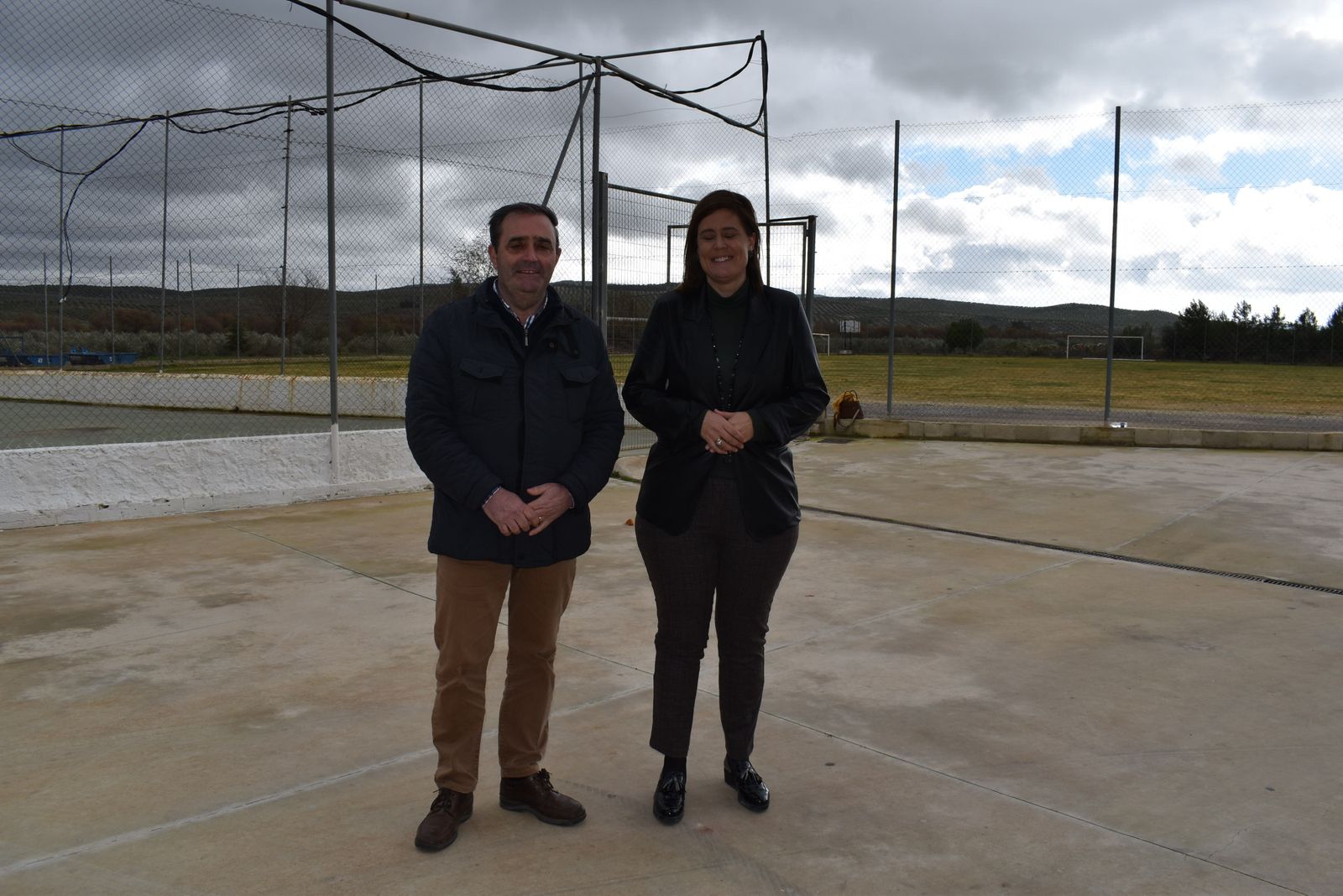 Visita al campo de fútbol de Albendín.