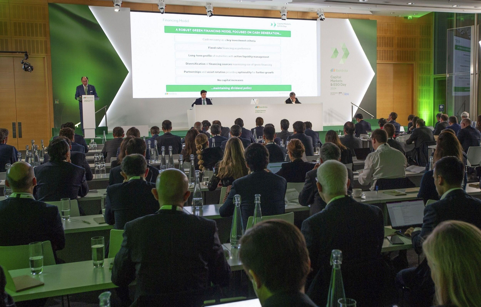 Ignacio Sánchez Galán interviene en el Capital Markets Day que Iberdrola celebra en Londres.