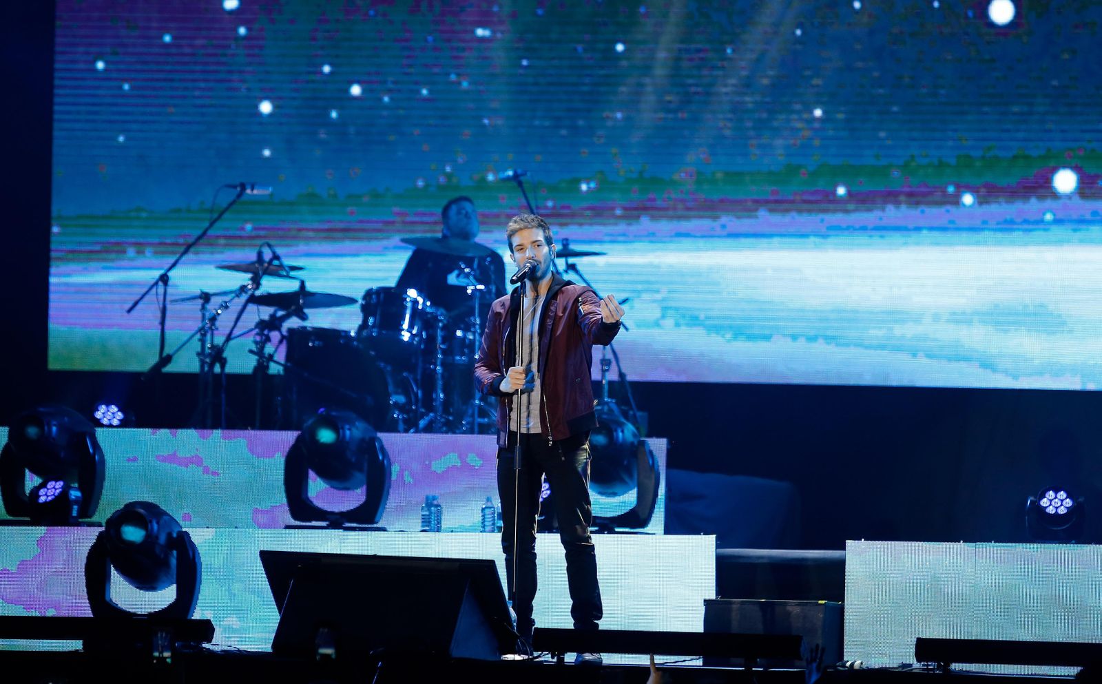 Pablo Alborán en su concierto de Quito.