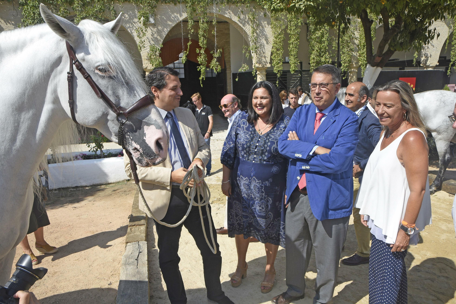José María Bellido, Dolores Amo, Rafael Blanco e Isabel Albás.