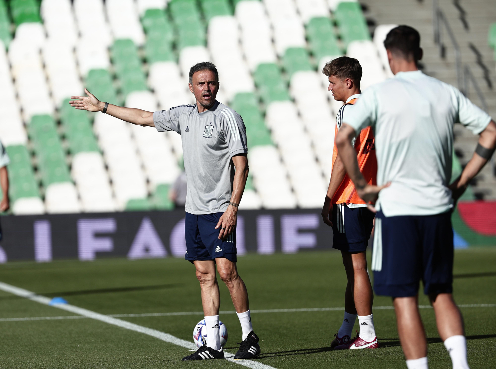 Las imágenes de la selección española en Sevilla