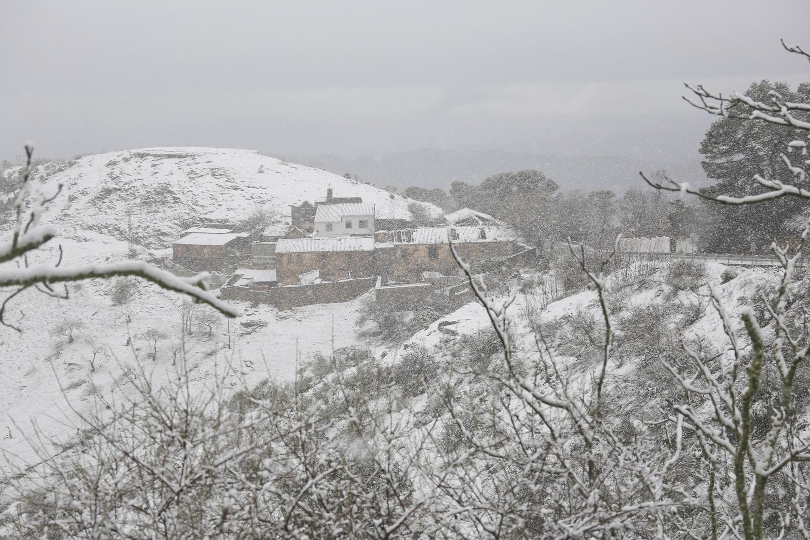 Las imágenes de la nevada en Málaga