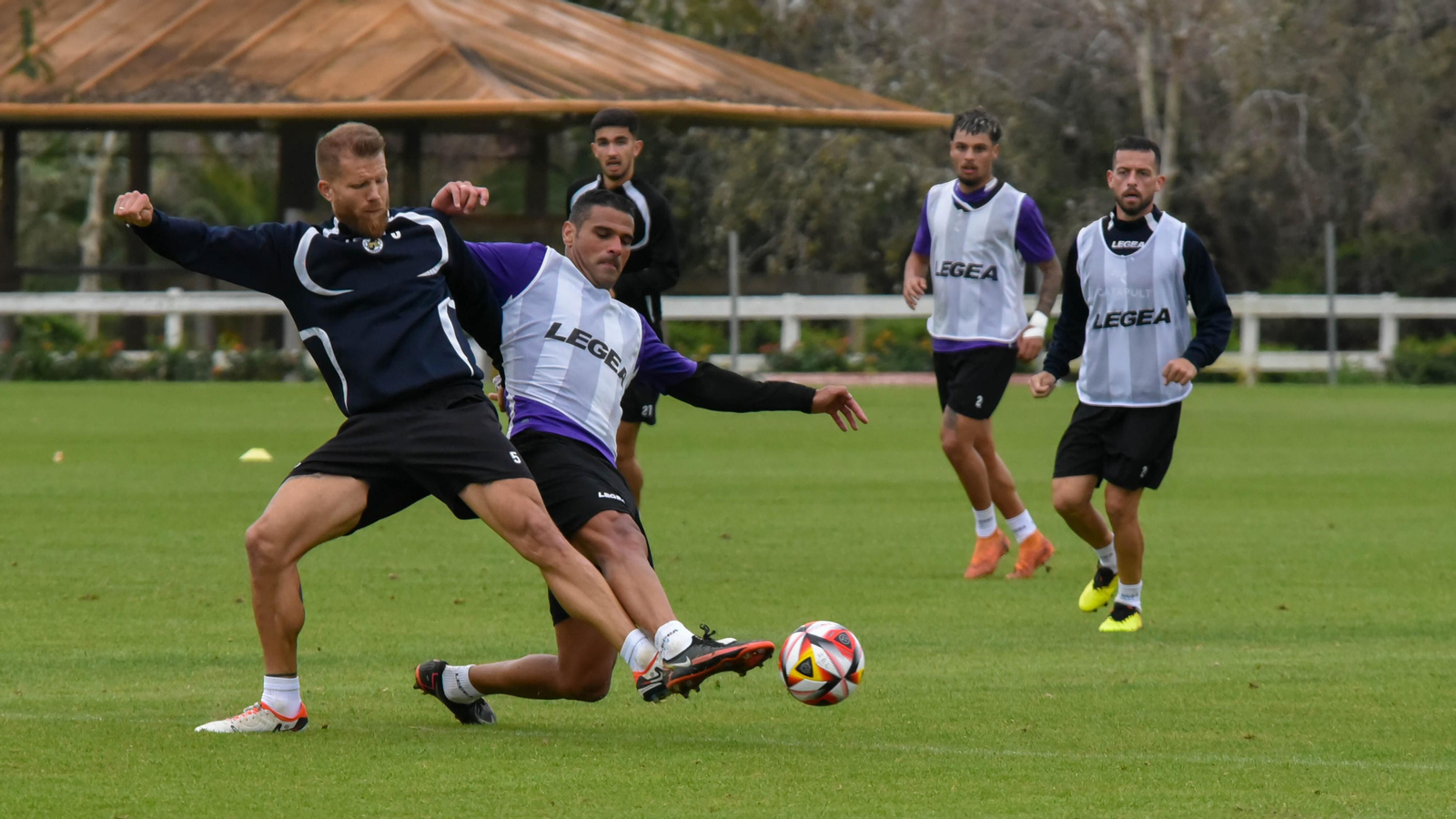 Fotos del entrenamiento de la Balona en Sotogrande antes del partido con el Manchego