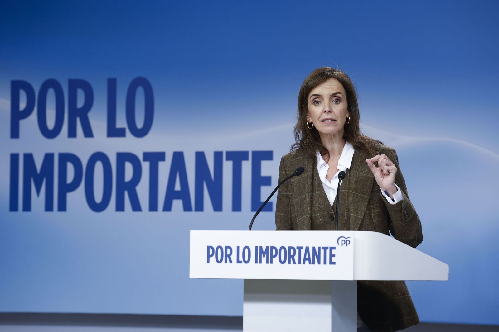 -La vicesecretaria de Sanidad y Política Social, Carmen Fúnez, este lunes.