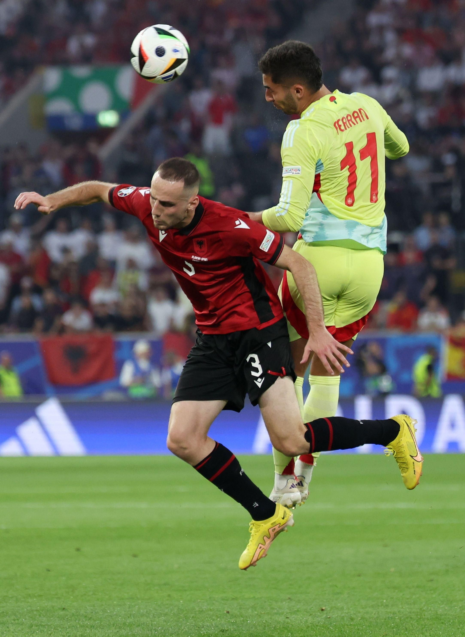 Las fotos del Albania - España