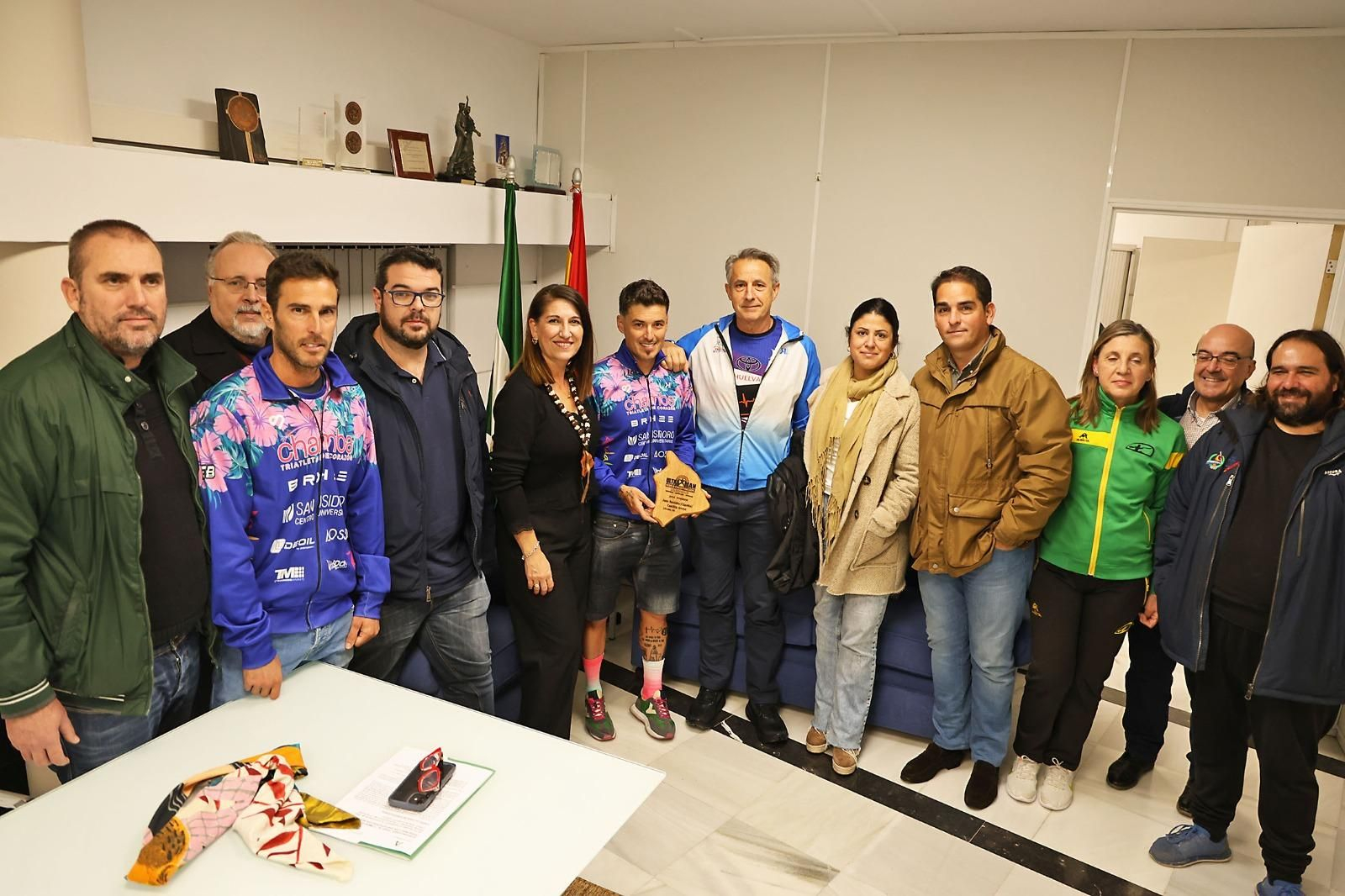 Recibimiento a Chamba en la Delegación Territorial de Cultura y Deporte.