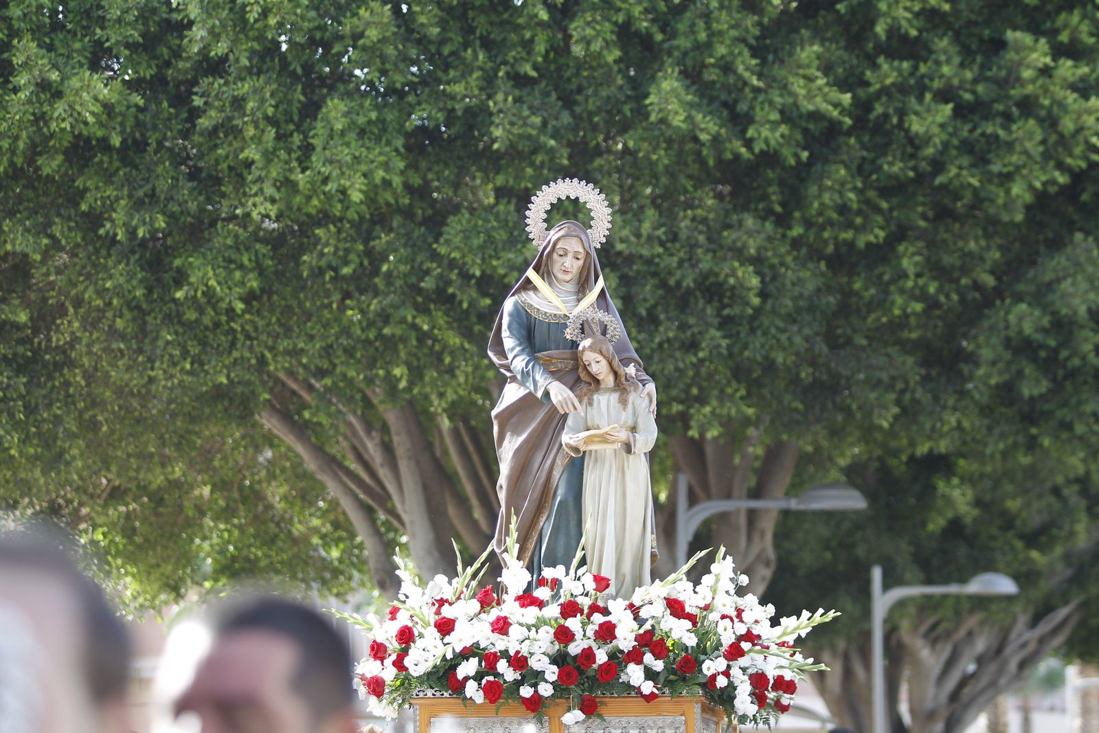 Fotogalería cucaña y procesión Fiestas Santa Ana Roquetas de Mar