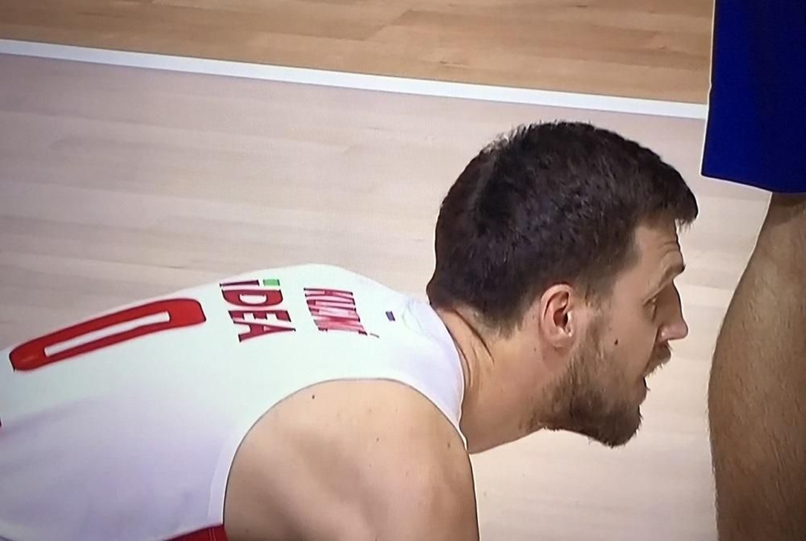 Ognjen Kuzmic, durante el Estrella Roja-Barcelona.