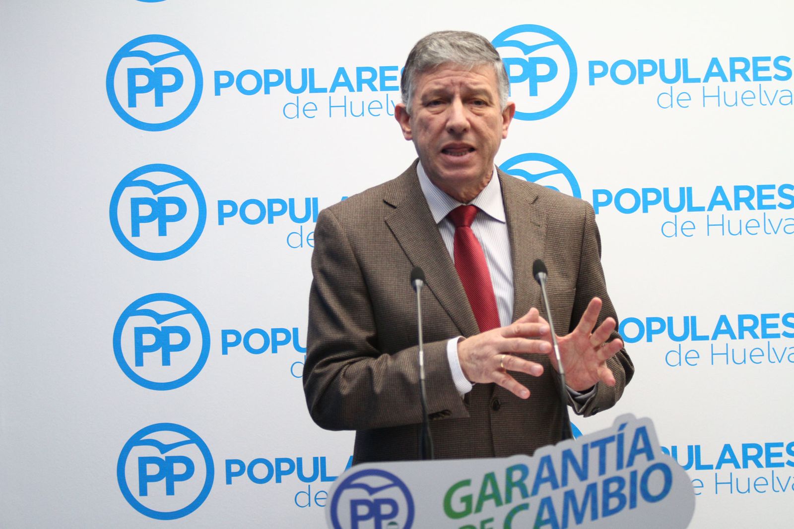 El diputado nacional Carmelo Romero en su comparecencia de ayer.