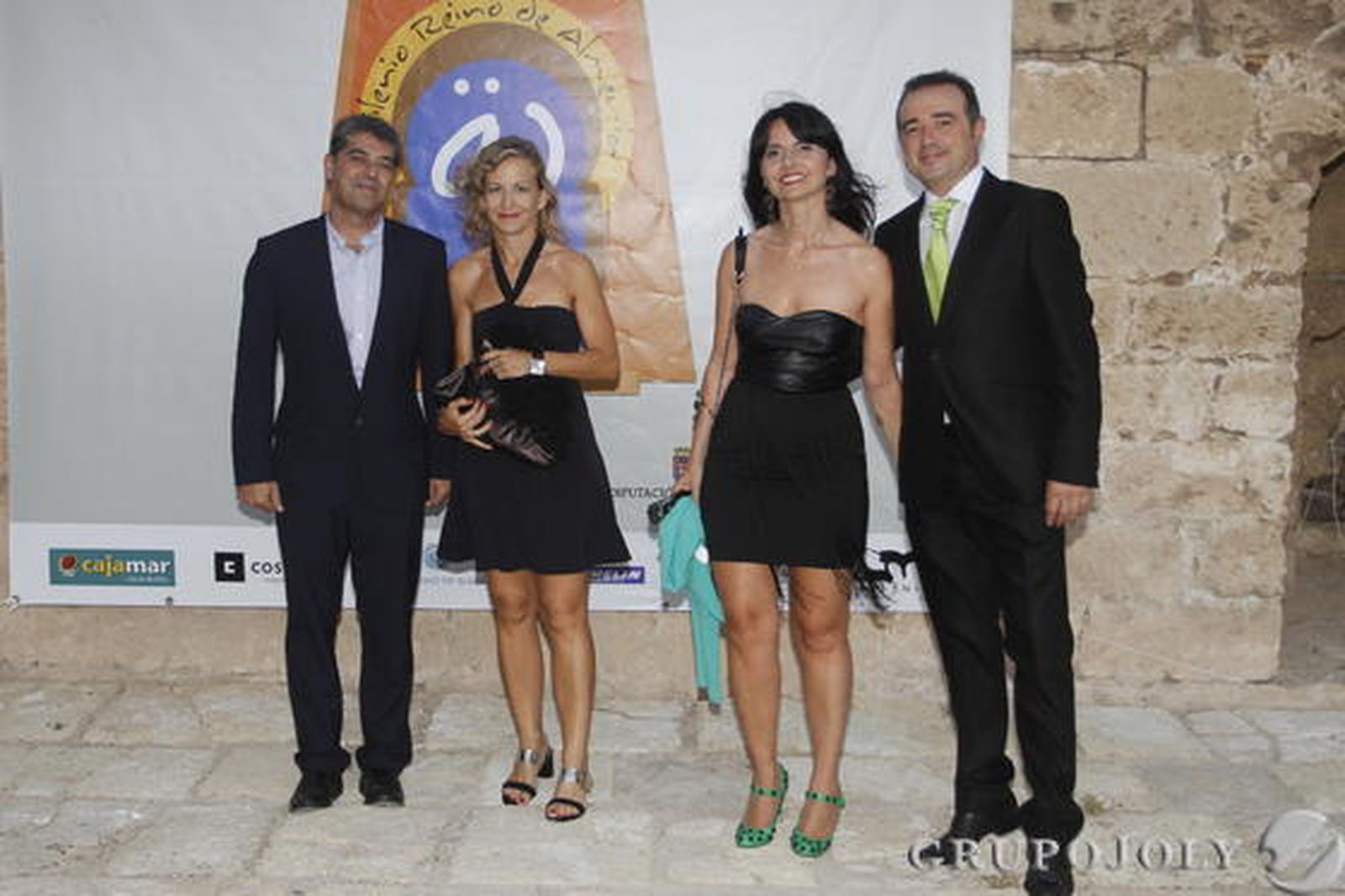 Carmelo Rodríguez, Irene Martínez, Juana María Fernández y Enrique de Amo en el photocall instalado para fotografiar a los invitados a este evento./ Rafael González y Ricardo García