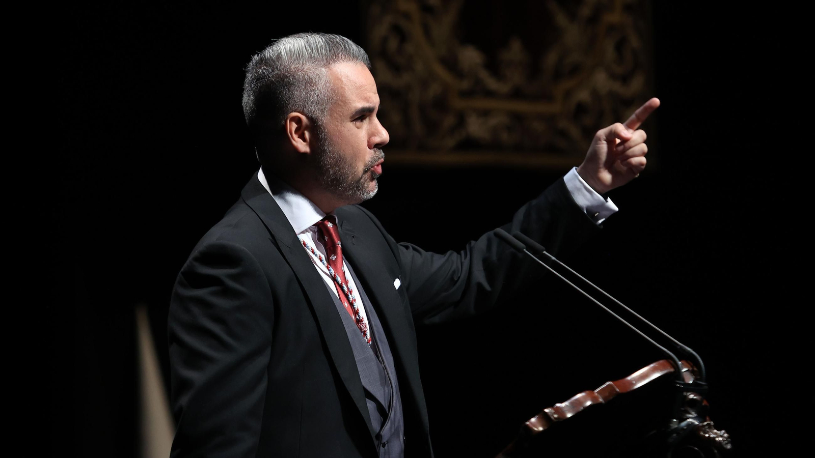 Imágenes de David Puerto en su pregón de Semana Santa 2025 en Jerez