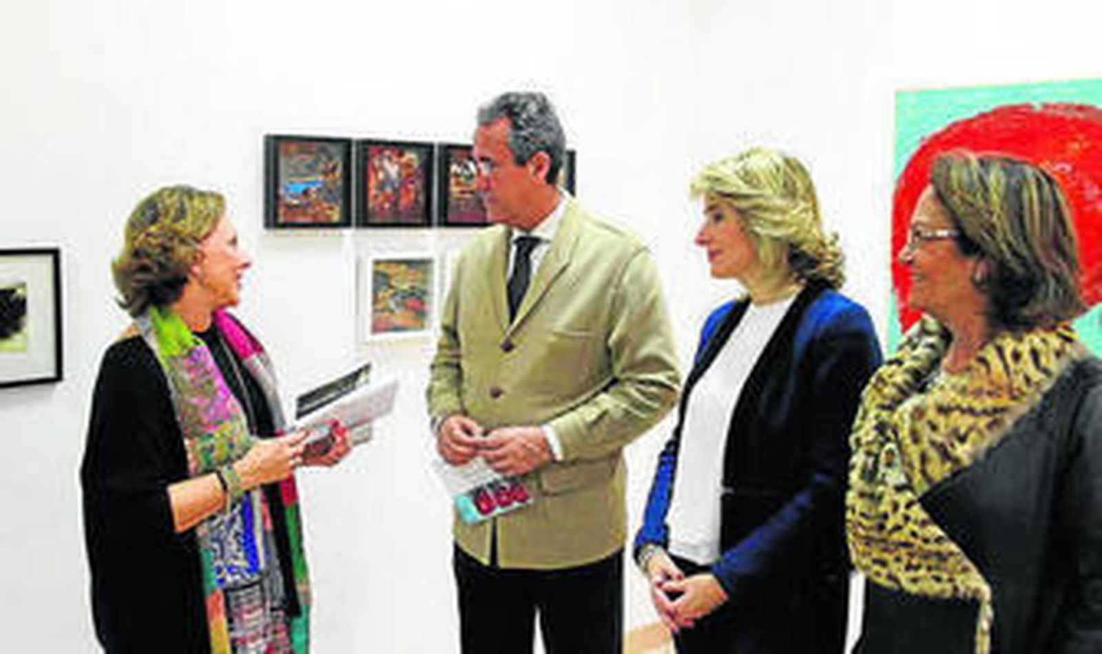 Imagen de la inauguración de la exposición en Algeciras.