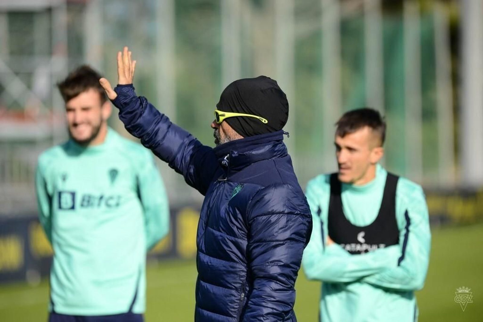 Cervera durante un entrenamiento.