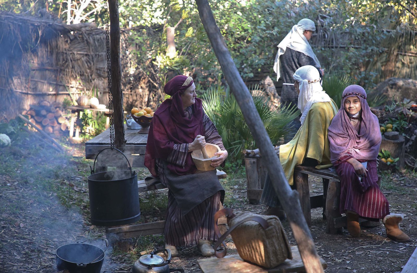 La inauguración del Belén Viviente de Pelayo, en imágenes