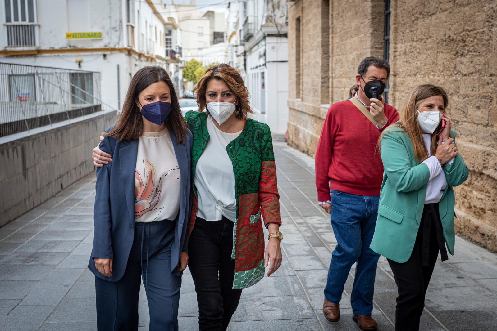 Imágenes de la visita de Susana Díaz al ayuntamiento de San Fernando