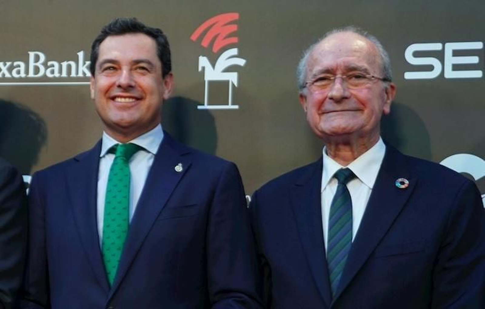 Juanma Moreno y Francisco de la Torre en un acto reciente en Málaga. Juanma Moreno y Francisco de la Torre en un acto reciente en Málaga.