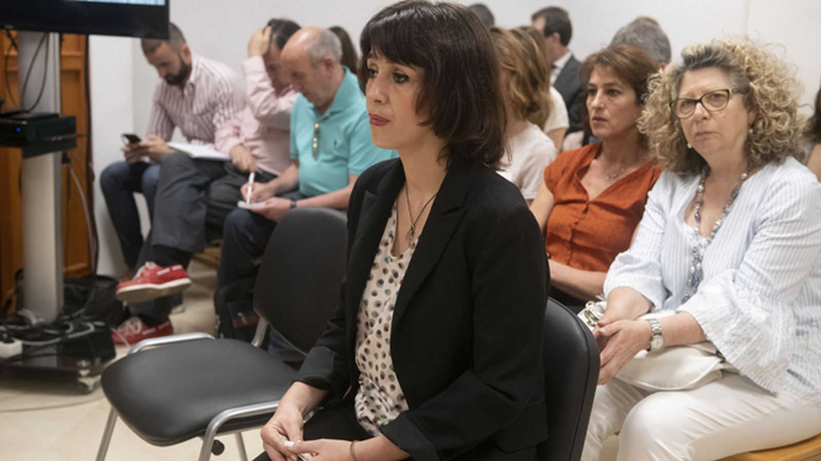 Juana Rivas durante el juicio