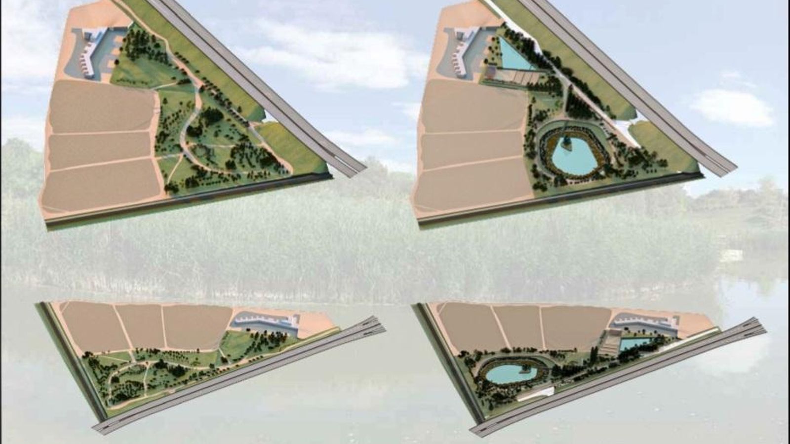 Virtuales del antes y el después del proyecto.