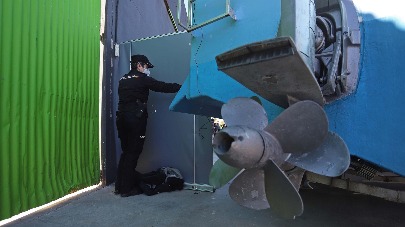 Primer  'narcosubmarino' localizado en España