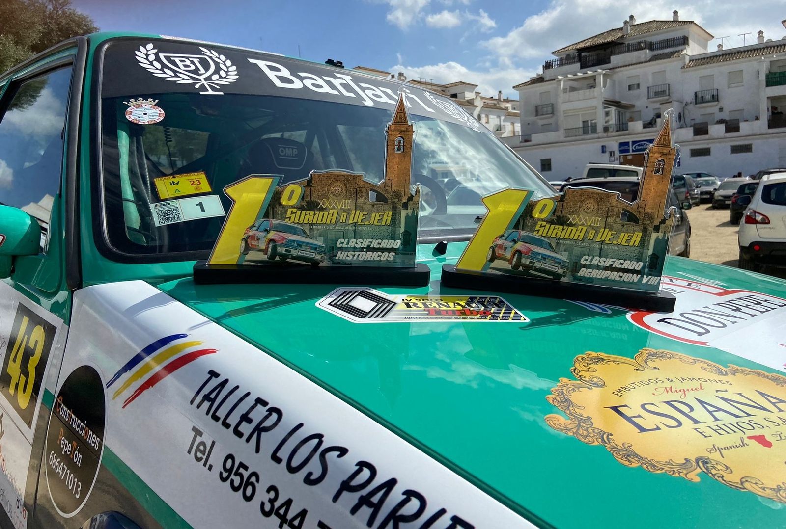 El Renaul 5 GT Turbo de Amador Jaén sumó dos triunfos en Vejer.