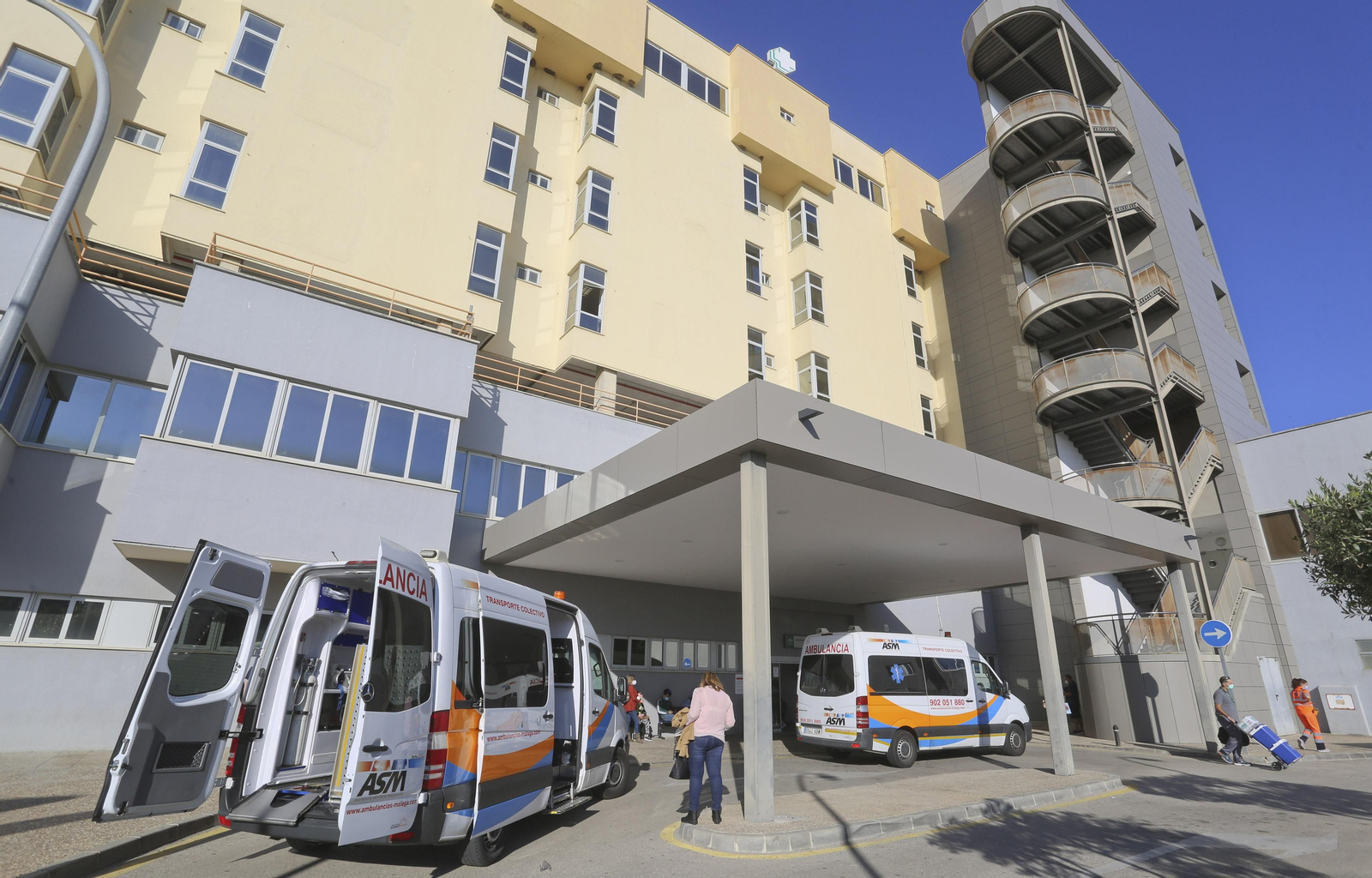 Fachada del Hospital Clínico de Málaga.