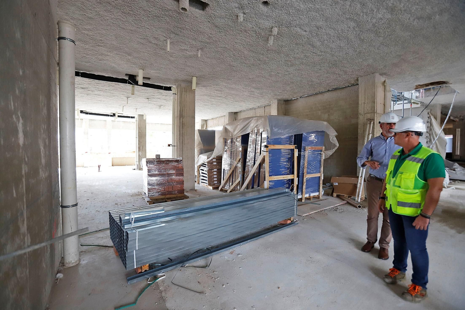 Imágenes de las obras de la residencia de estudiantes de Huelva