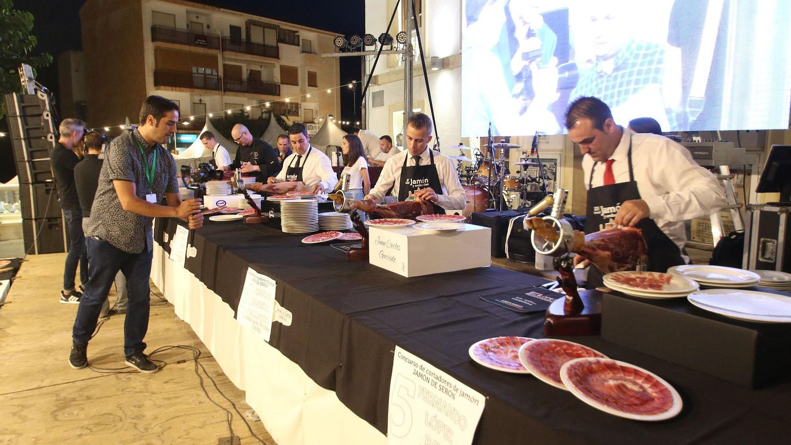 Un instante del Concurso Nacional de Cortadores