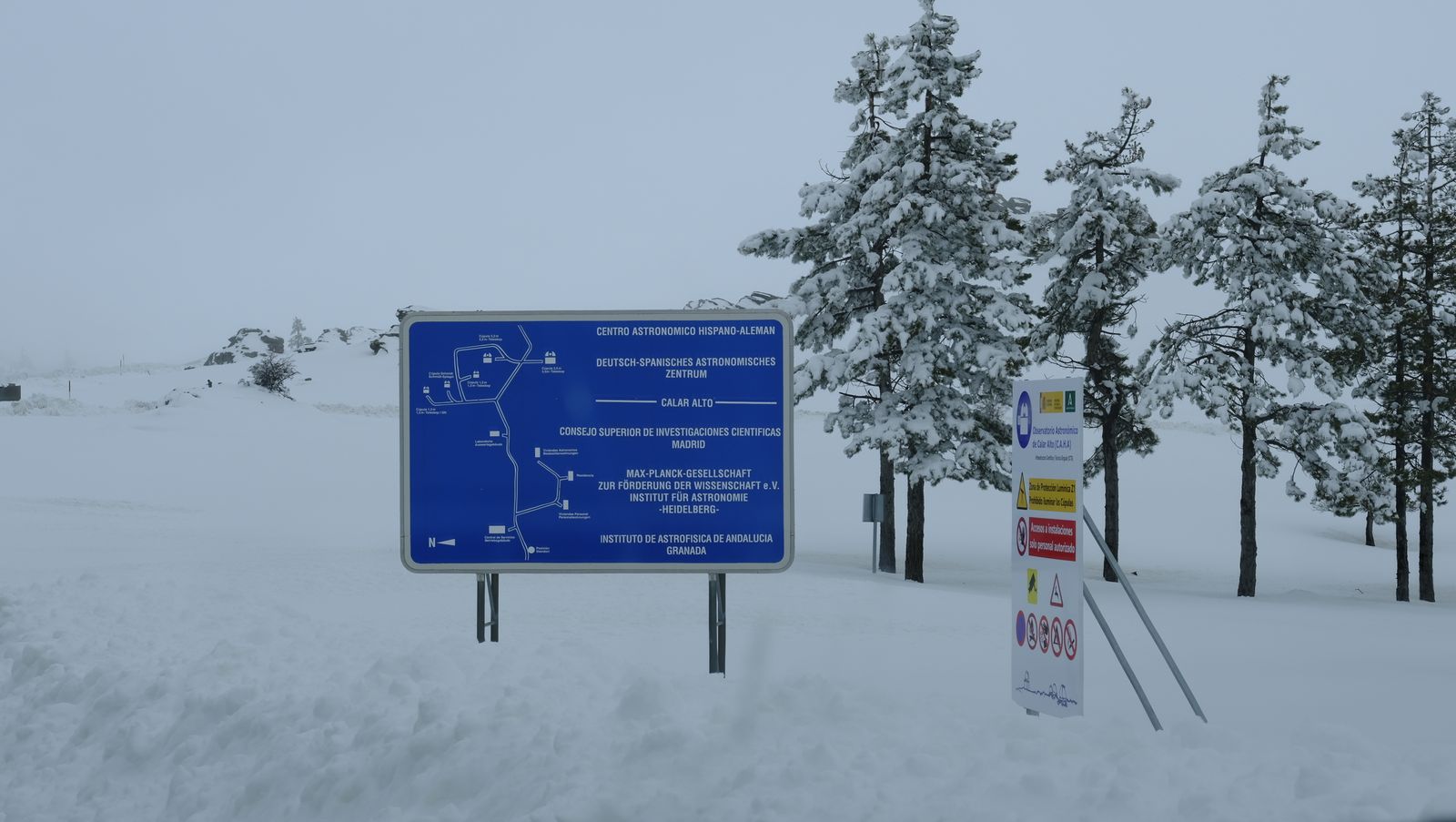 Imágenes del temporal de nieve en la provincia de Almería.