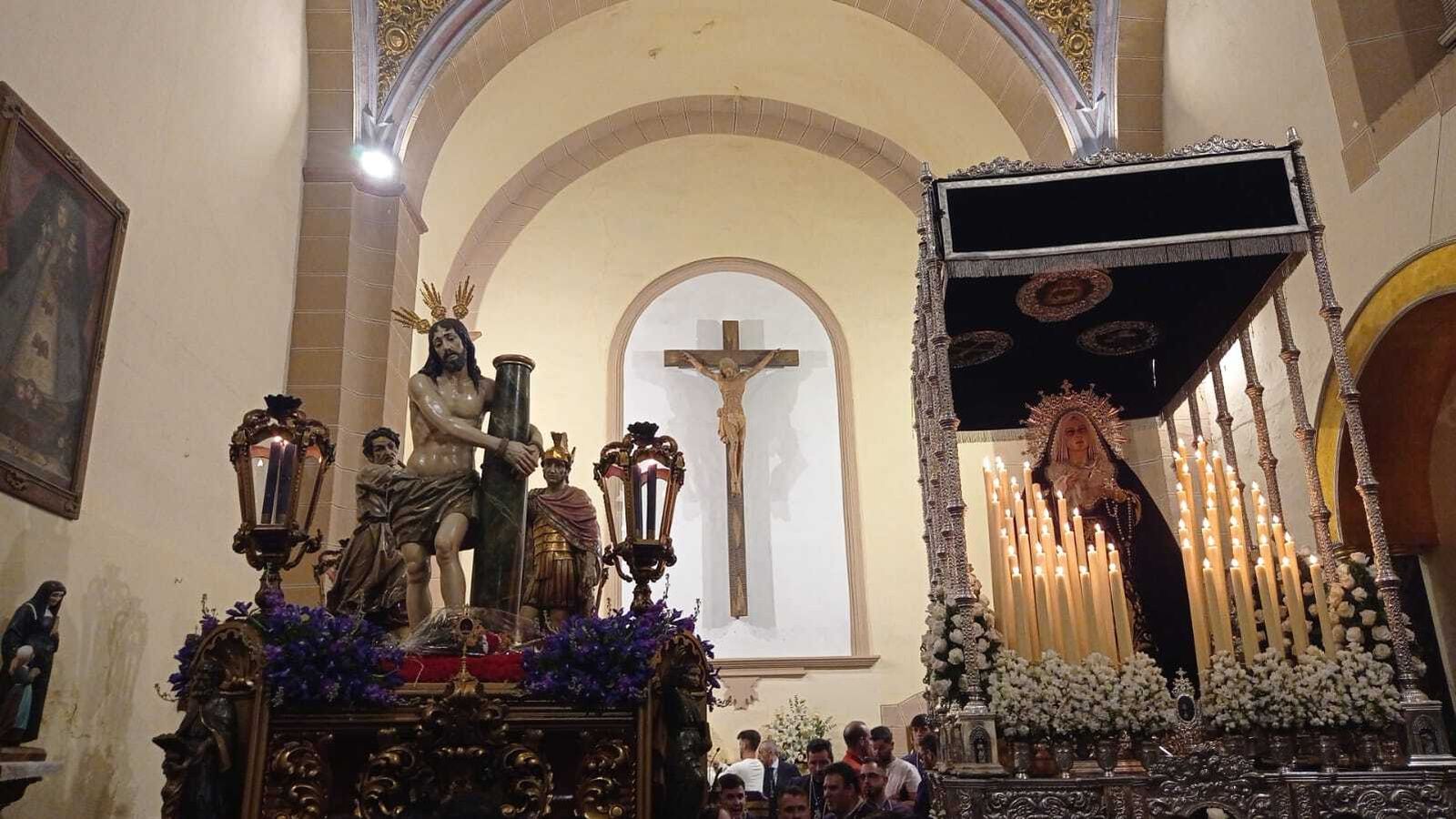 Cristo de la Flagelación y Nuestra Señora del Rosario.