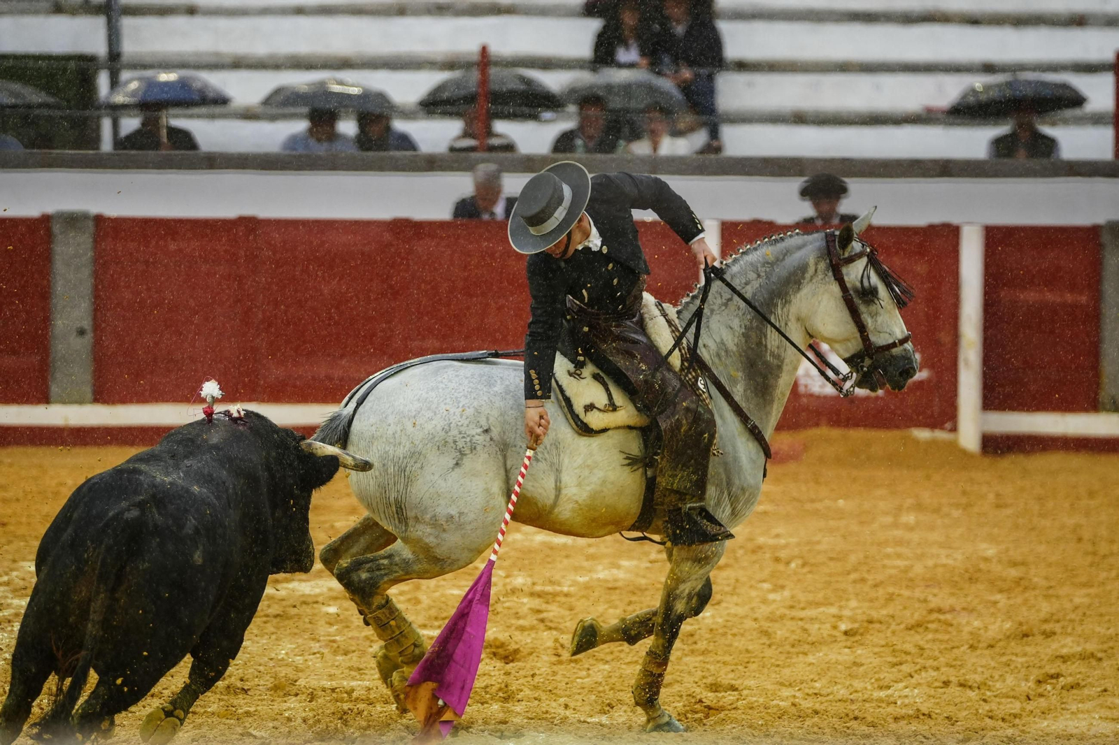La corrida de rejones de la Feria de Pozoblanco, suspendida por la lluvia