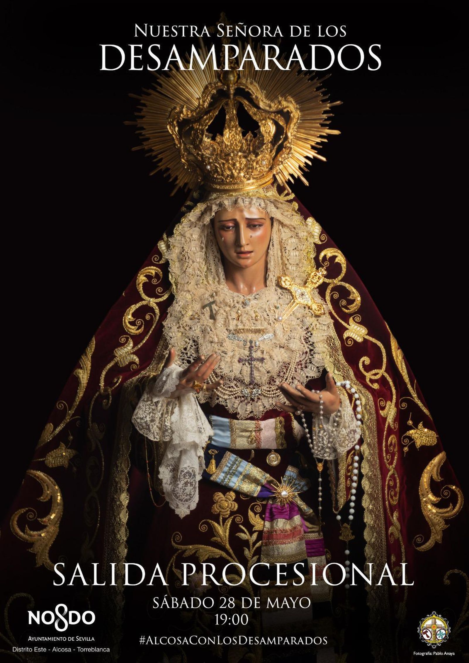 Cartel de la procesión de Nuestra Señora de los Desamparados