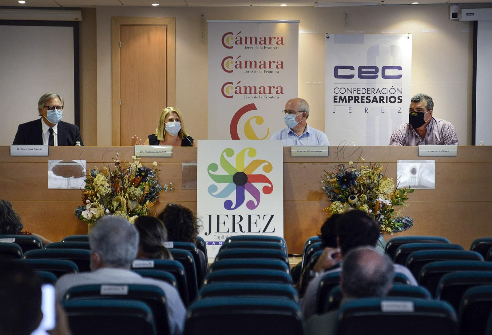 Un instante del acto celebrado en la Cámara de Comercio de Jerez.