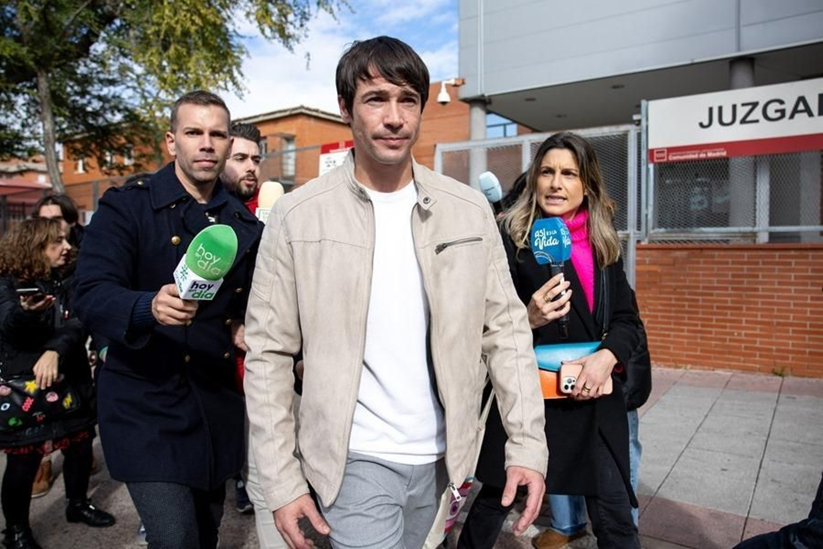 El actor Juan José Ballesta en una imagen de archivo tras prestar declaración en los Juzgados de Parla