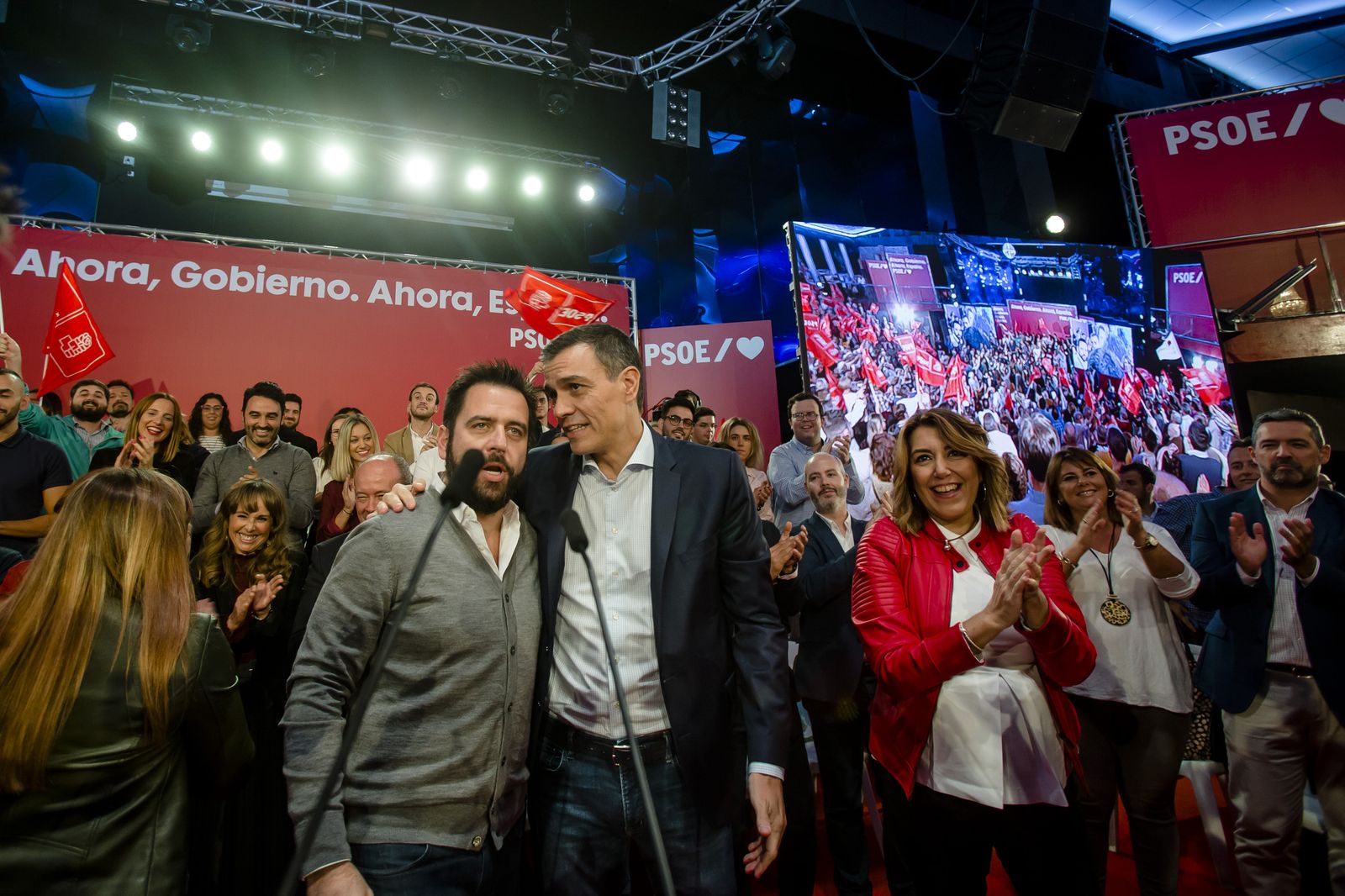 Imágenes del mitin del PSOE en Cádiz