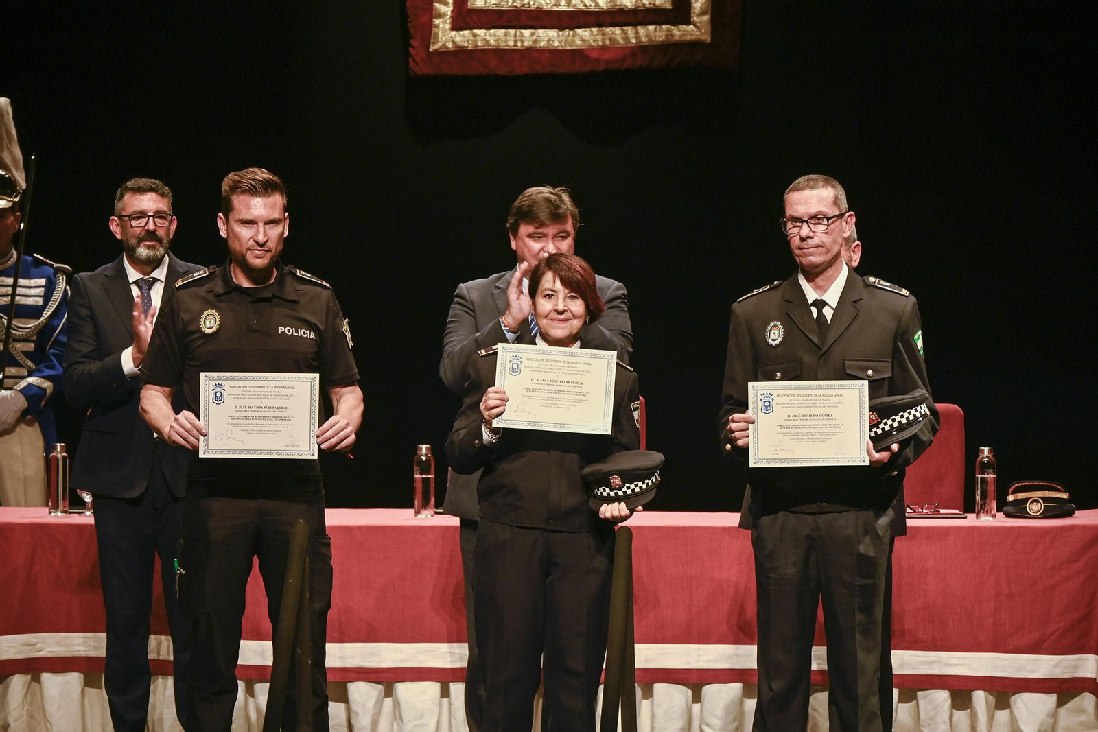 Imágenes del acto del Día de la Policía Local de Huelva