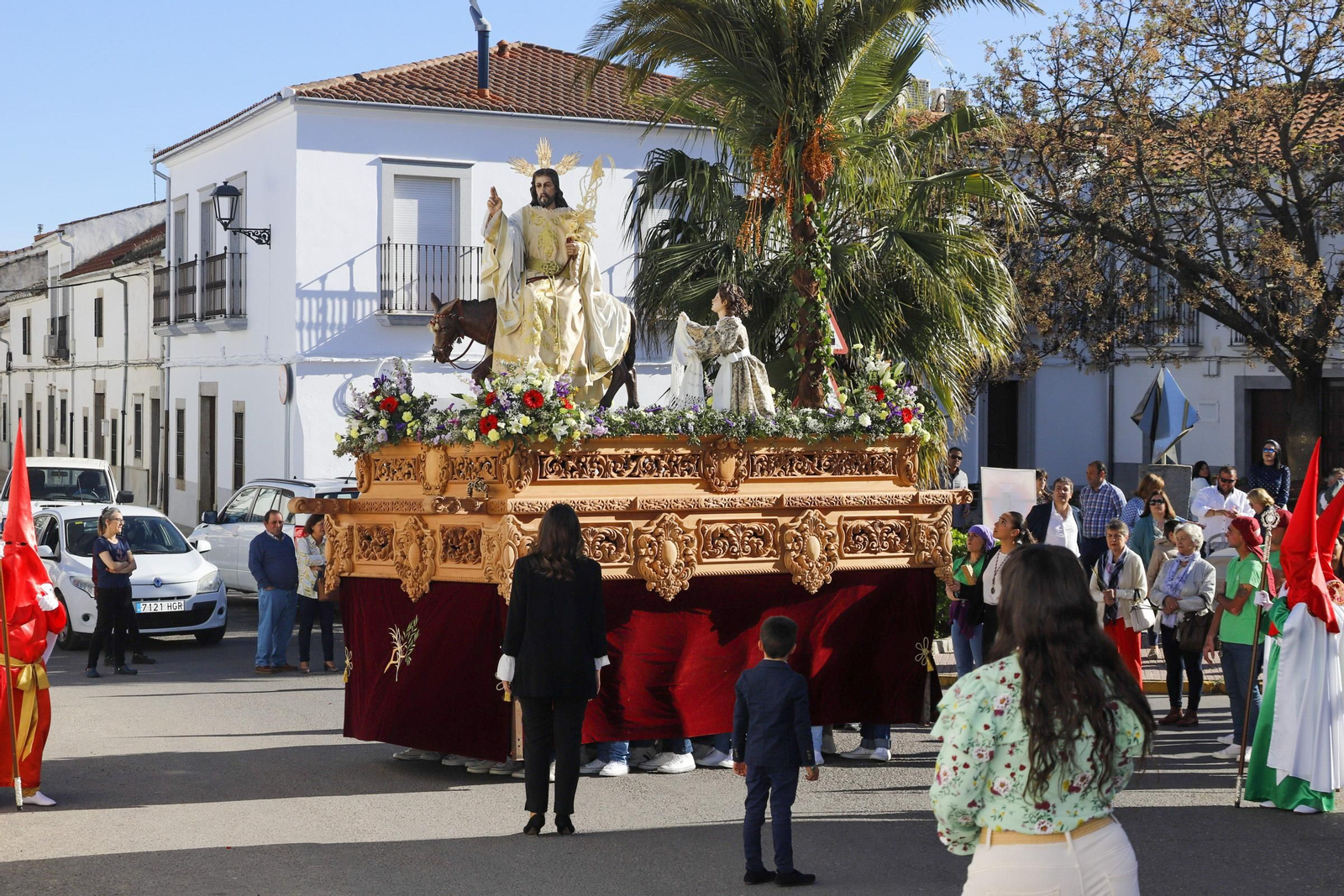 La procesión de la Borriquita en Villanueva de Córdoba, en imágenes