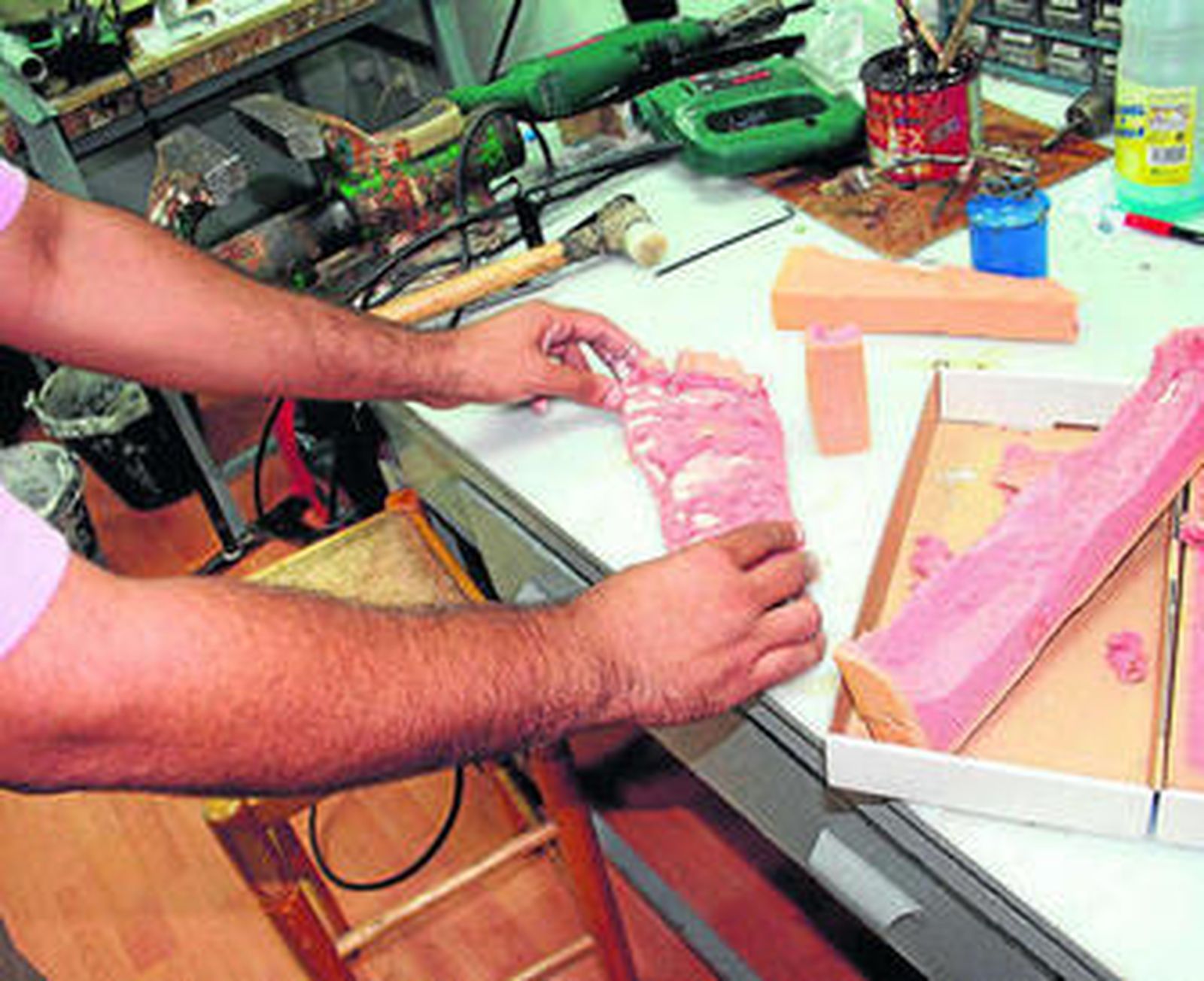 Elaboración de una plantilla ortopédica.