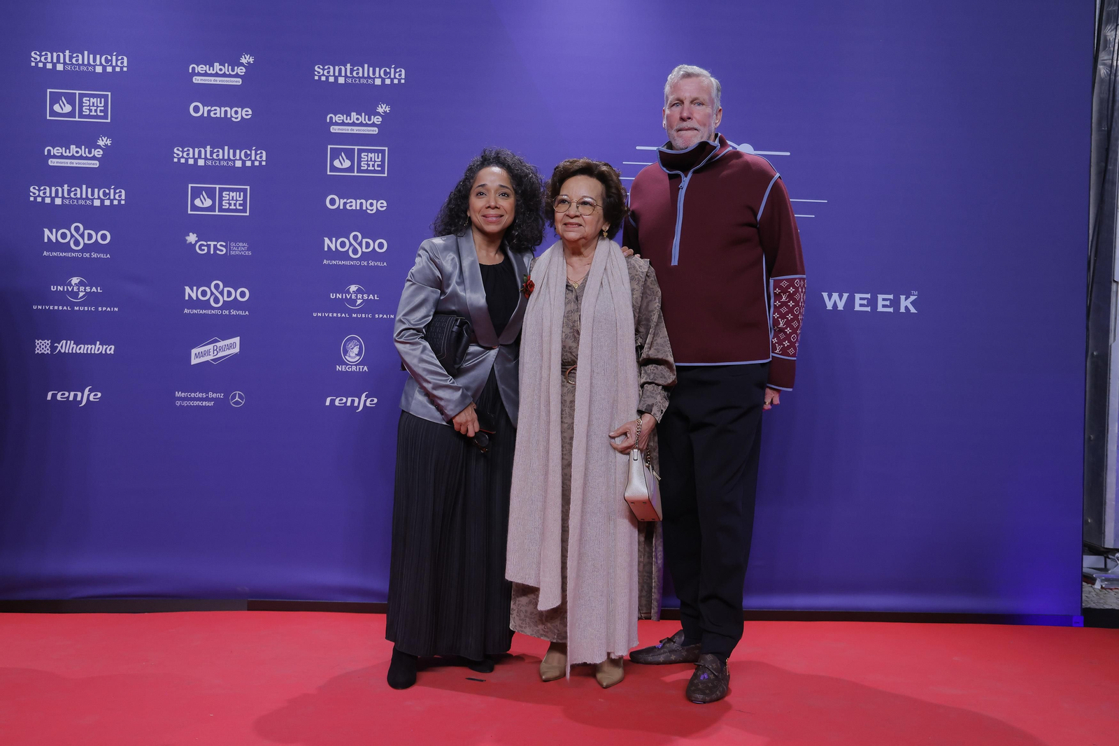 Famosos y artistas en la alfombra roja de la gala del flamenco en los 'Santalucía Universal Music Week'