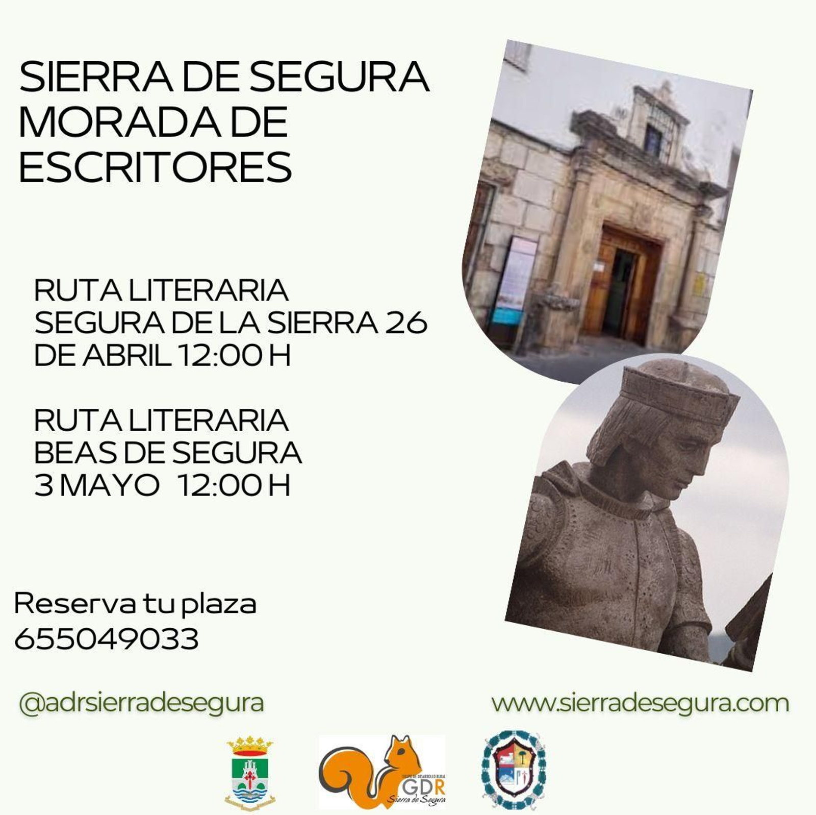 La Sierra de Segura celebra próximamente estas dos rutas literarias.