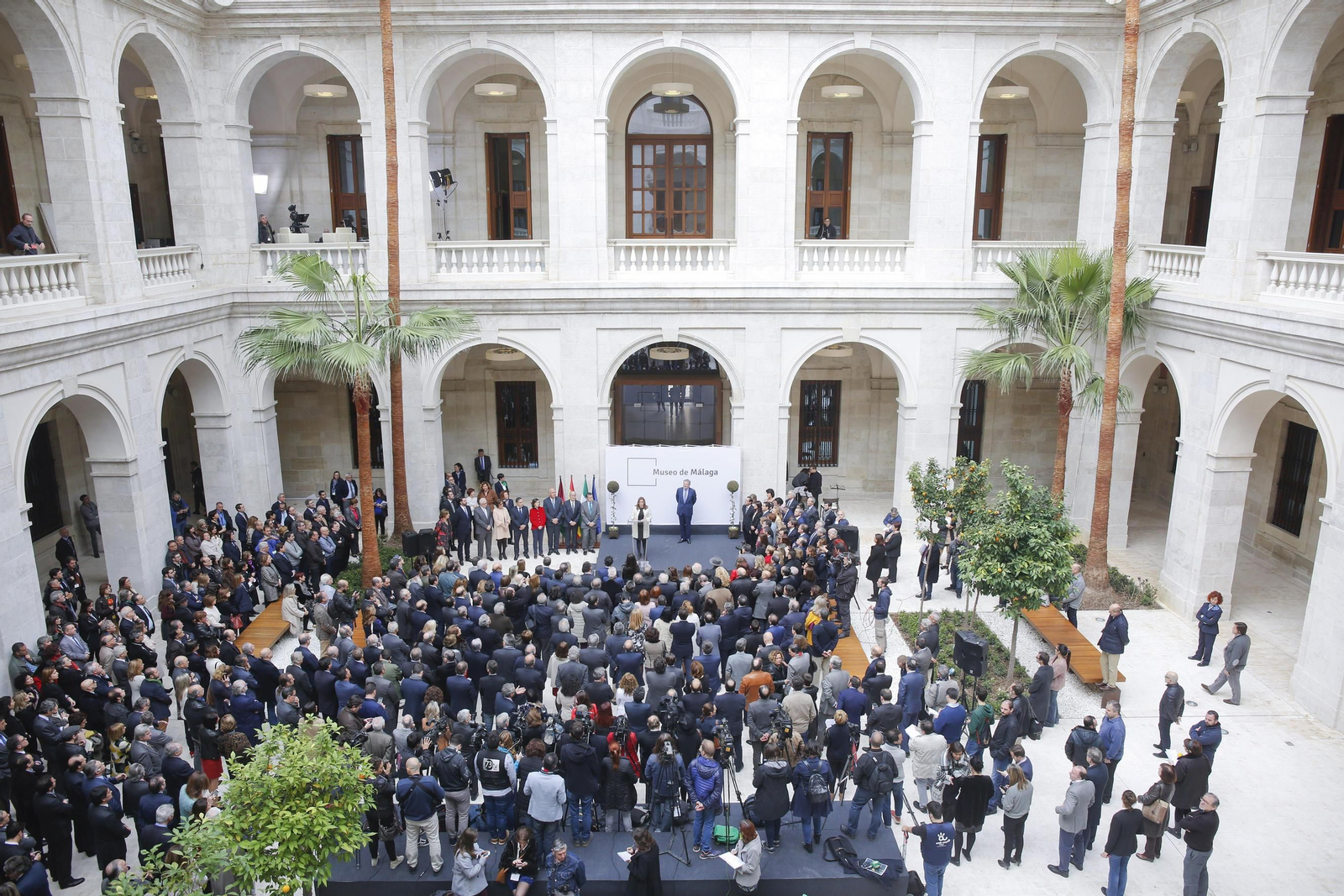Inauguración del Museo de Málaga en La Aduana