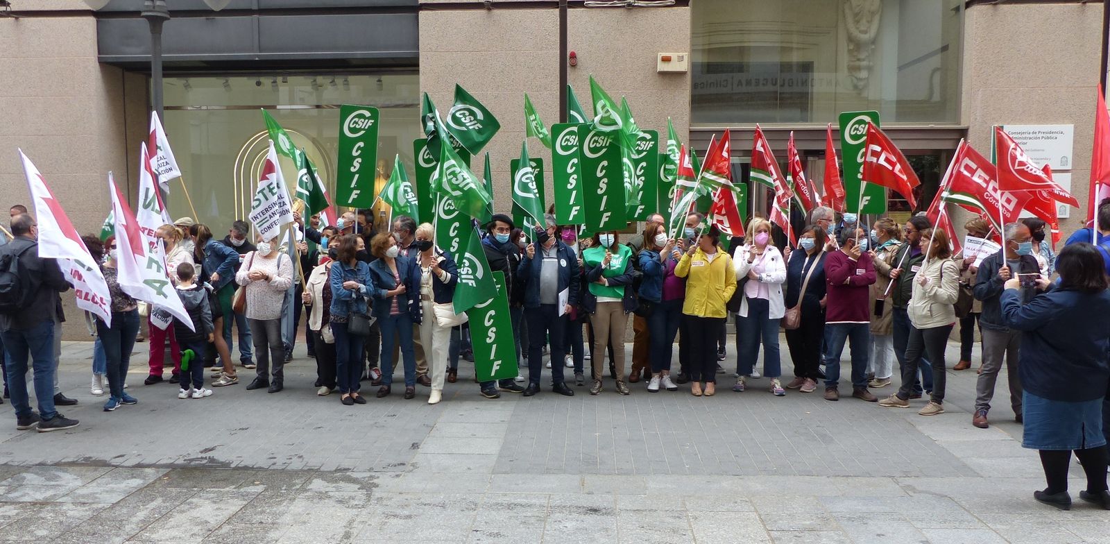 Un momento de la concentración en Córdoba.