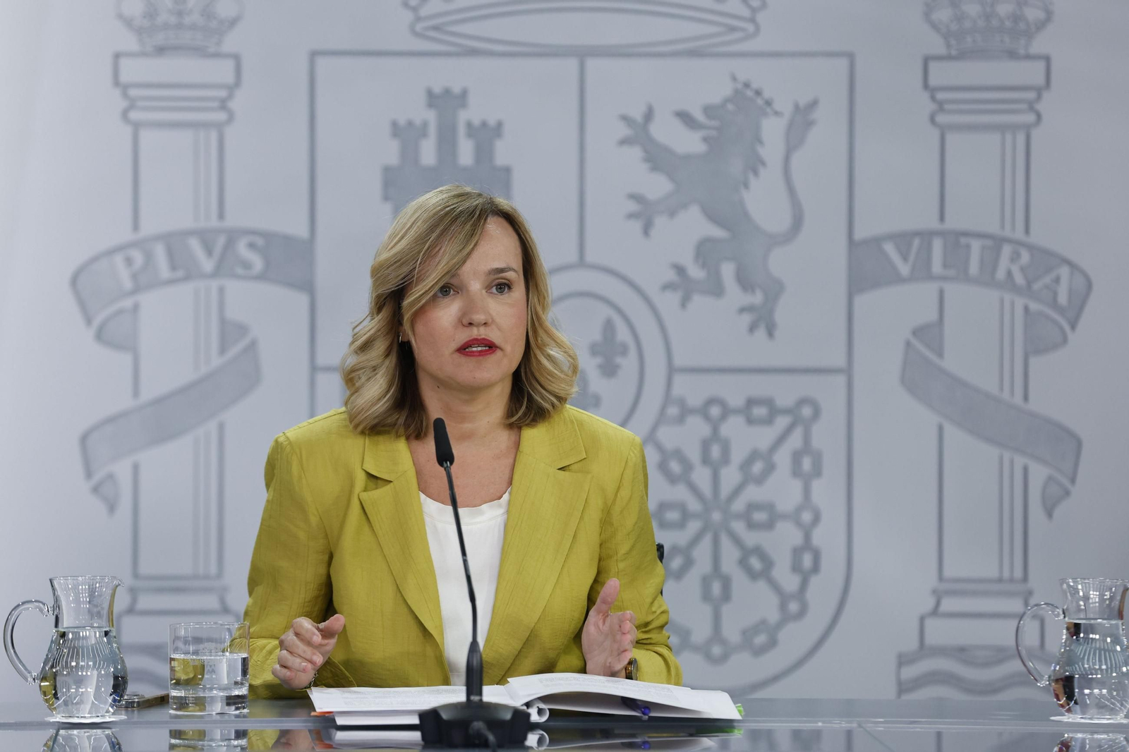 Pilar Alegría, portavoz del Gobierno.