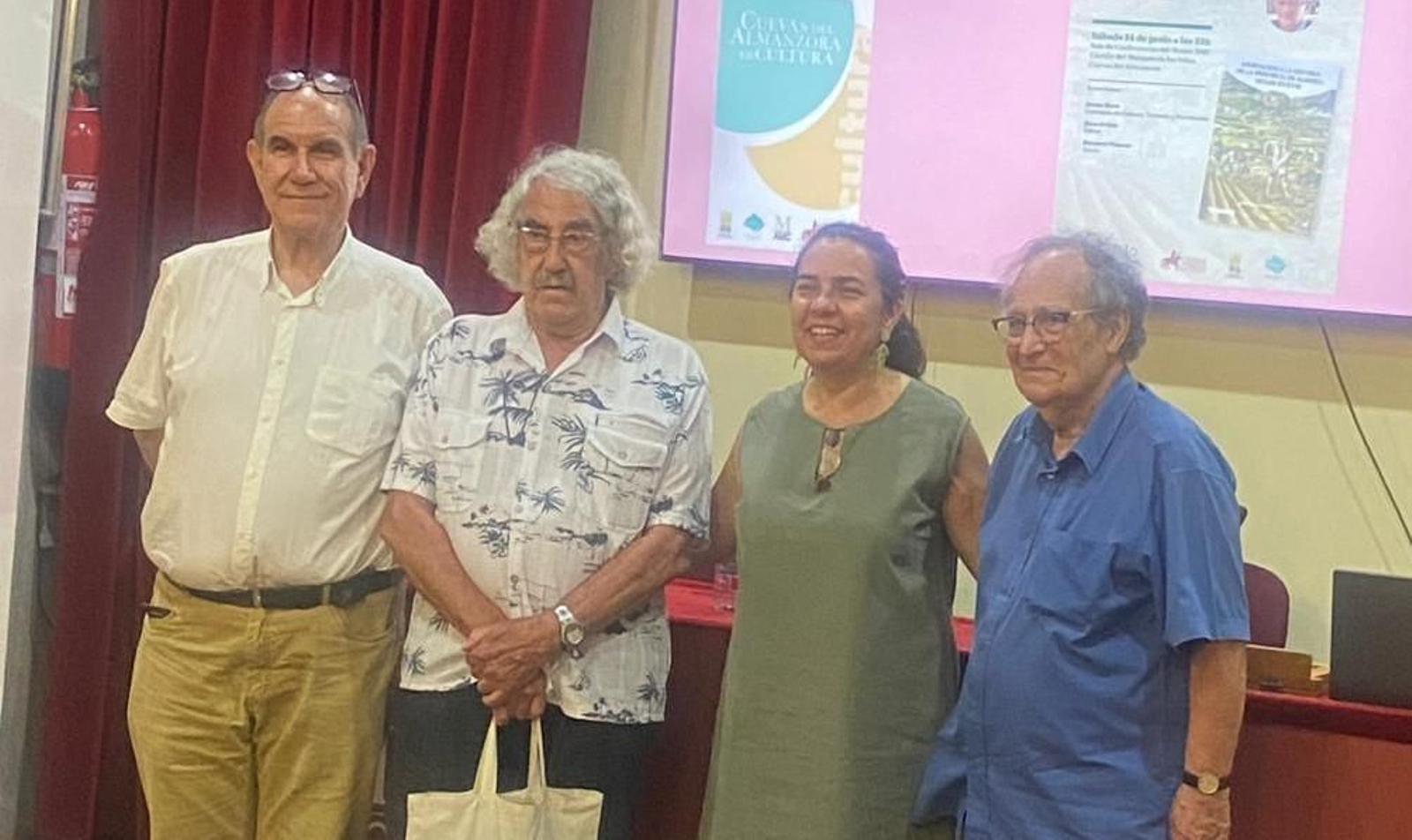 Juan Grima,  Emilio Sánchez Guillermo, Juani Haro y Bernard Vincent.