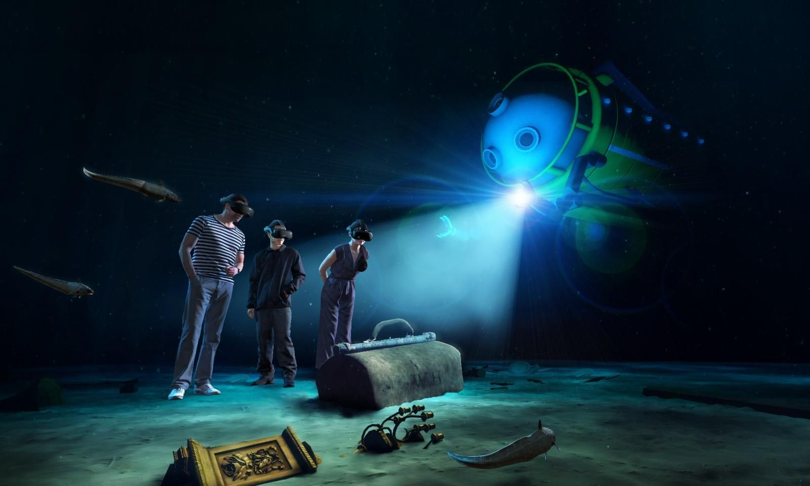 Una recreación de lo que se podrá vivir en la primera experiencia inmersiva en realidad virtual totalmente dedicada al Titanic. Una recreación de lo que se podrá vivir en la primera experiencia inmersiva en realidad virtual totalmente dedicada al Titanic.